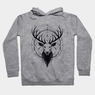 Stag Deer Animal Freedom World Wildlife Wonder Vector Graphic Hoodie